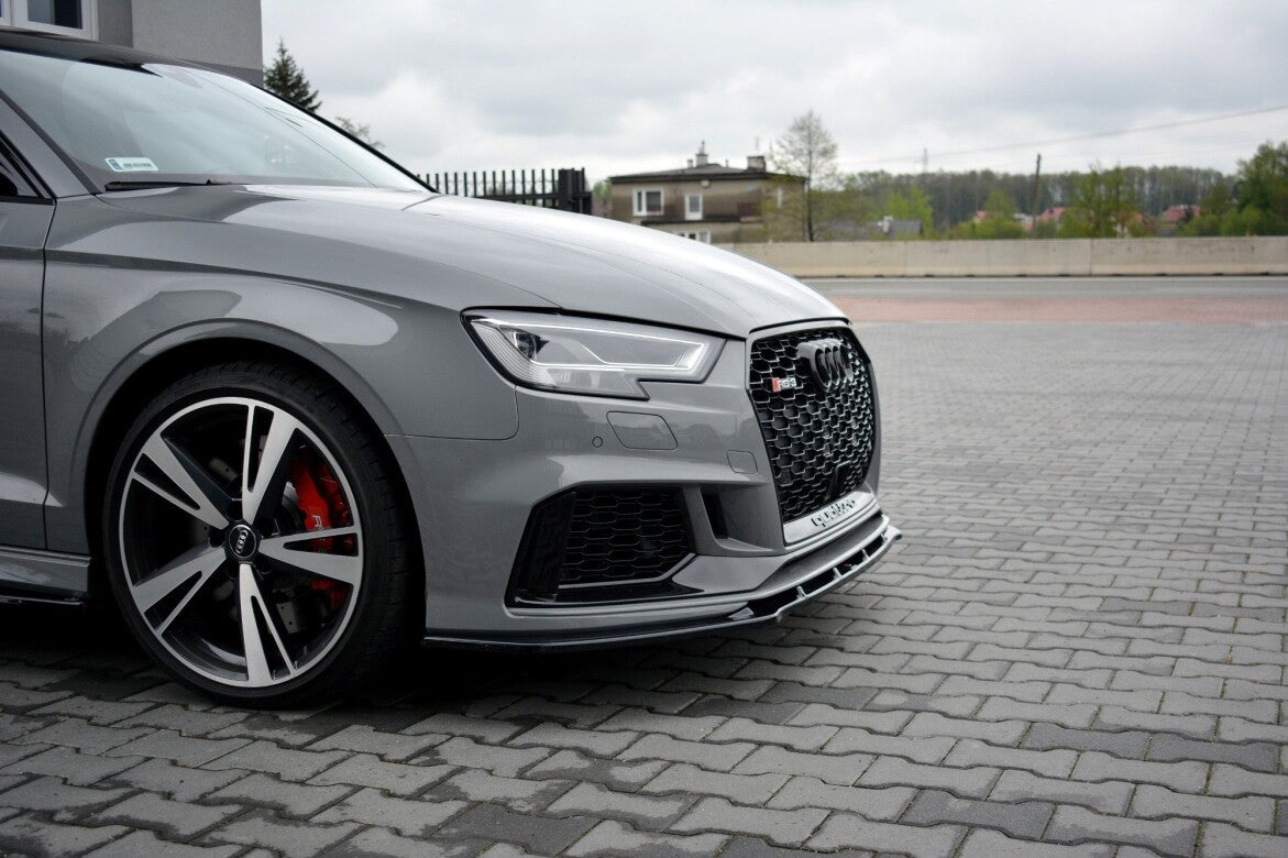 Cup Spoilerlippe Front Ansatz V.1 für Audi RS3 8V FL Limousine   Maxton Design