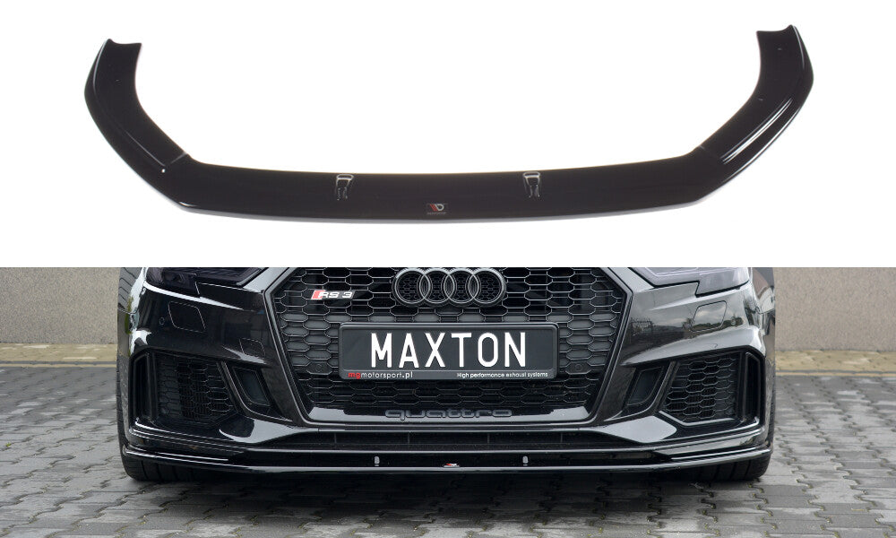 Cup Spoilerlippe Front Ansatz V.1 für Audi RS3 8V FL Sportback   Maxton Design