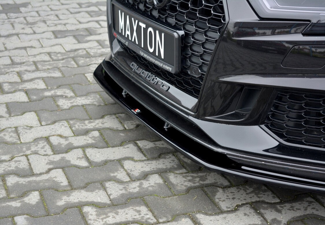 Cup Spoilerlippe Front Ansatz V.1 für Audi RS3 8V FL Sportback   Maxton Design
