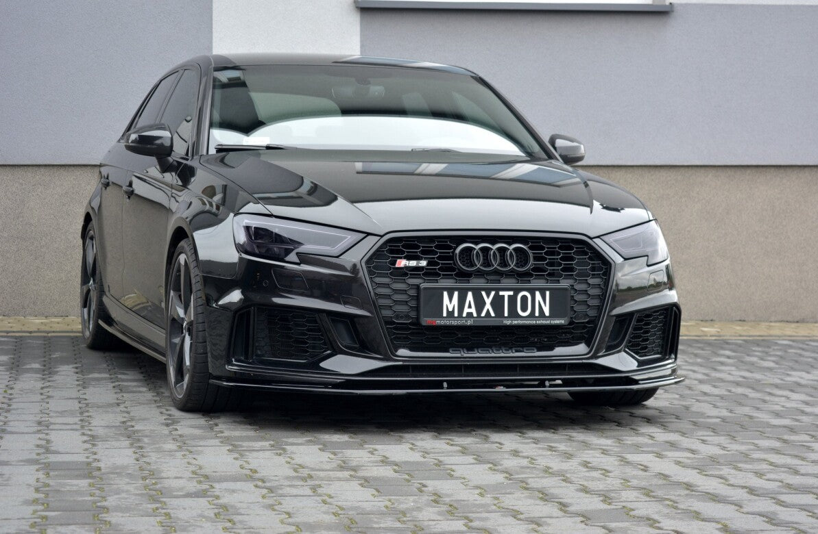 Cup Spoilerlippe Front Ansatz V.1 für Audi RS3 8V FL Sportback   Maxton Design
