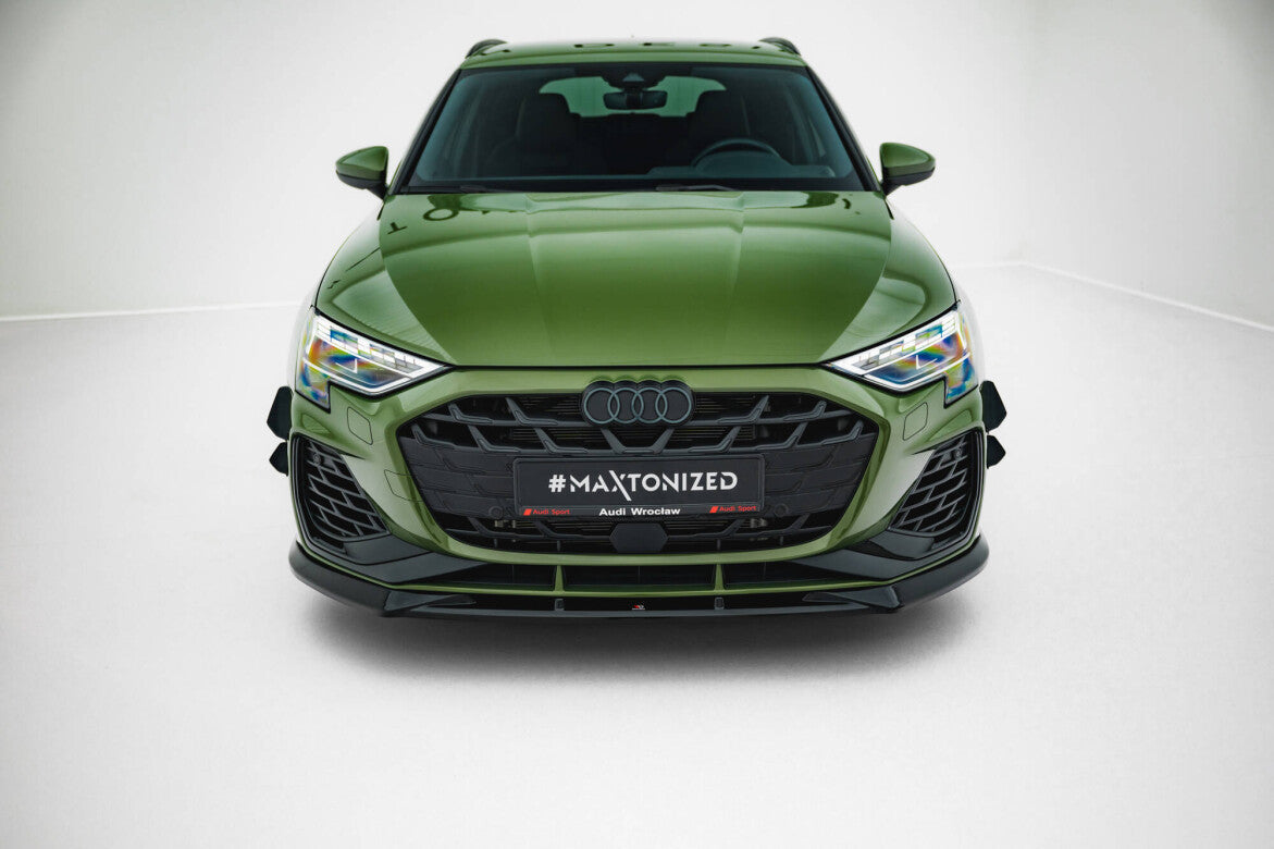 Cup Spoilerlippe Front Ansatz V.1 für Audi S3 / A3 S-line 8Y Facelift   Maxton Design