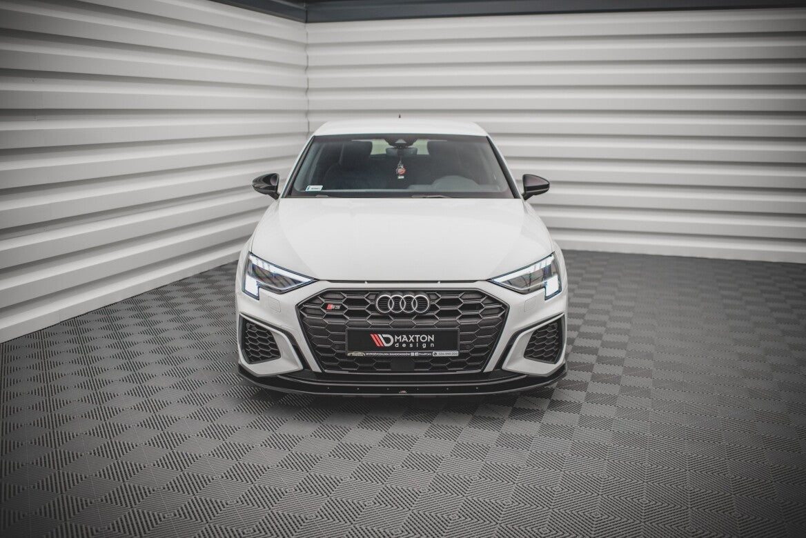 Cup Spoilerlippe Front Ansatz V.1 für Audi S3 / A3 S-Line 8Y   Maxton Design