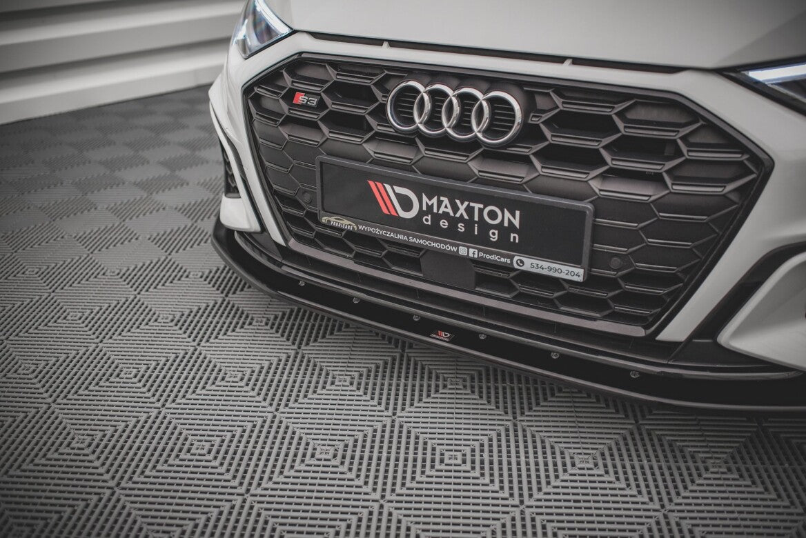 Cup Spoilerlippe Front Ansatz V.1 für Audi S3 / A3 S-Line 8Y   Maxton Design