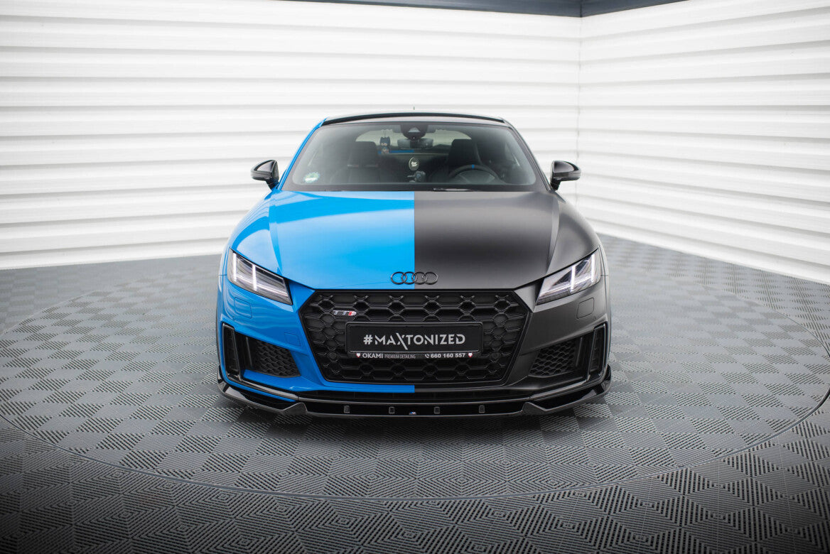 Cup Spoilerlippe Front Ansatz V.1 für Audi TT S / TT S-Line 8S FL   Maxton Design