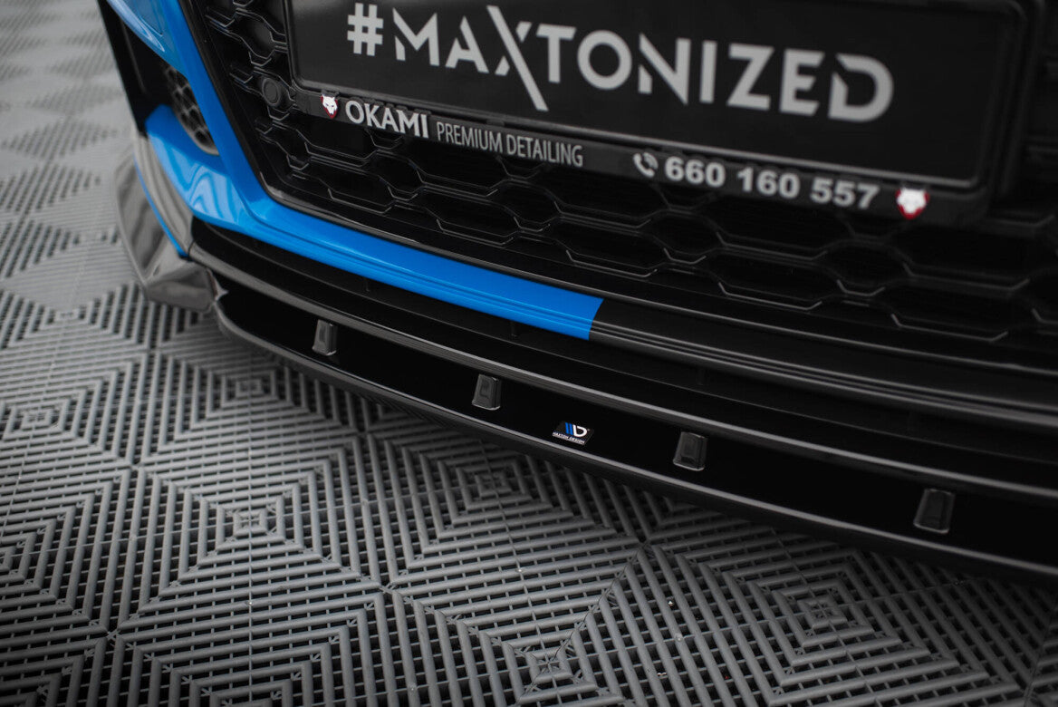 Cup Spoilerlippe Front Ansatz V.1 für Audi TT S / TT S-Line 8S FL   Maxton Design