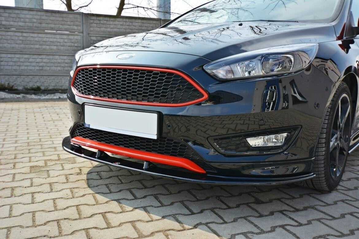 Cup Spoilerlippe Front Ansatz V.1 für Ford Focus ST-Line Mk3 FL   Maxton Design