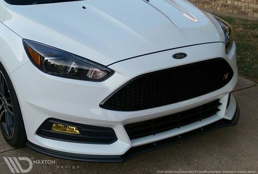 Cup Spoilerlippe Front Ansatz V.1 für Ford Focus ST Mk3 FL   Maxton Design