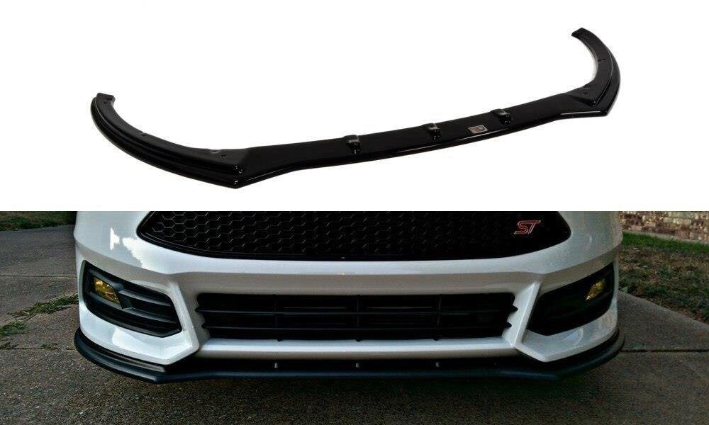 Cup Spoilerlippe Front Ansatz V.1 für Ford Focus ST Mk3 FL   Maxton Design