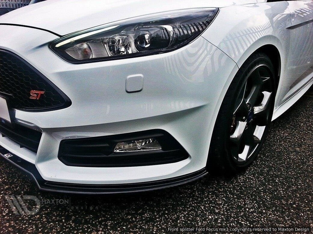 Cup Spoilerlippe Front Ansatz V.1 für Ford Focus ST Mk3 FL   Maxton Design