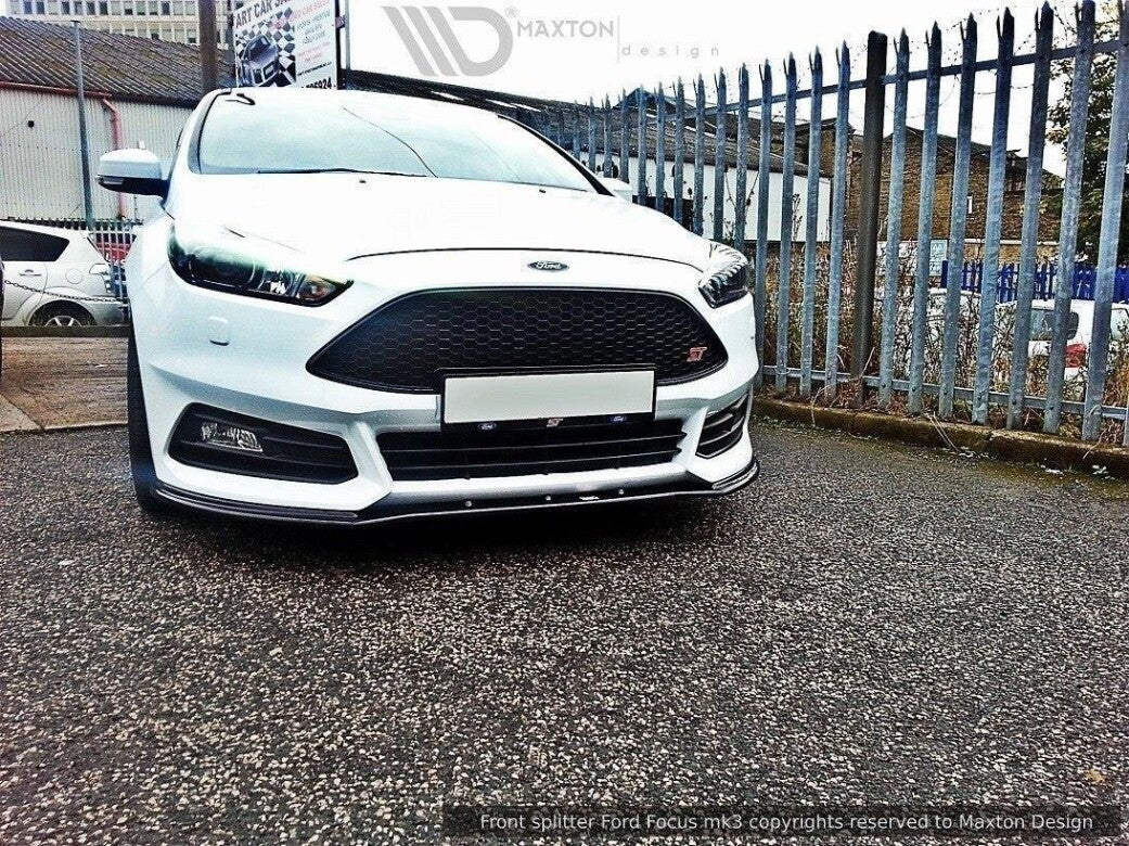 Cup Spoilerlippe Front Ansatz V.1 für Ford Focus ST Mk3 FL   Maxton Design