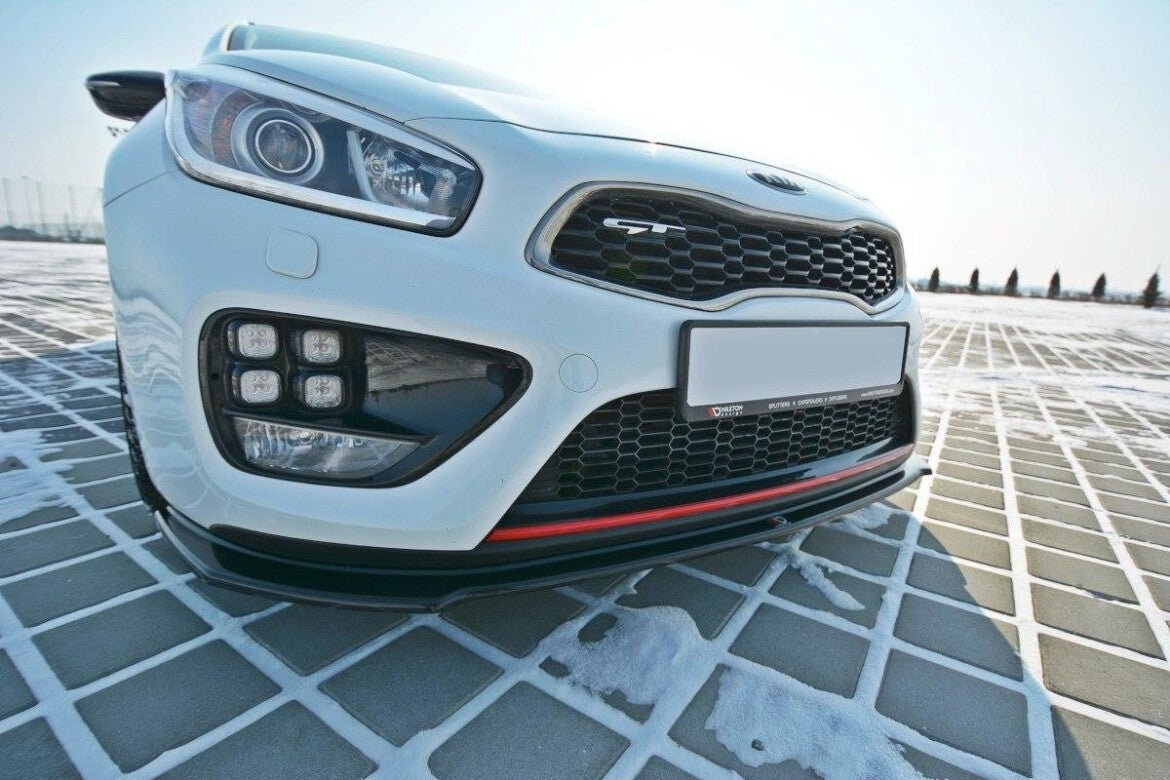Cup Spoilerlippe Front Ansatz V.1 für KIA CEE"D / PRO CEE"D GT MK2   Maxton Design