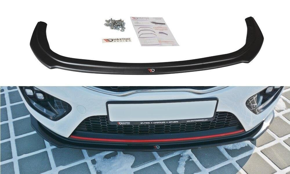 Cup Spoilerlippe Front Ansatz V.1 für KIA CEE"D / PRO CEE"D GT MK2   Maxton Design