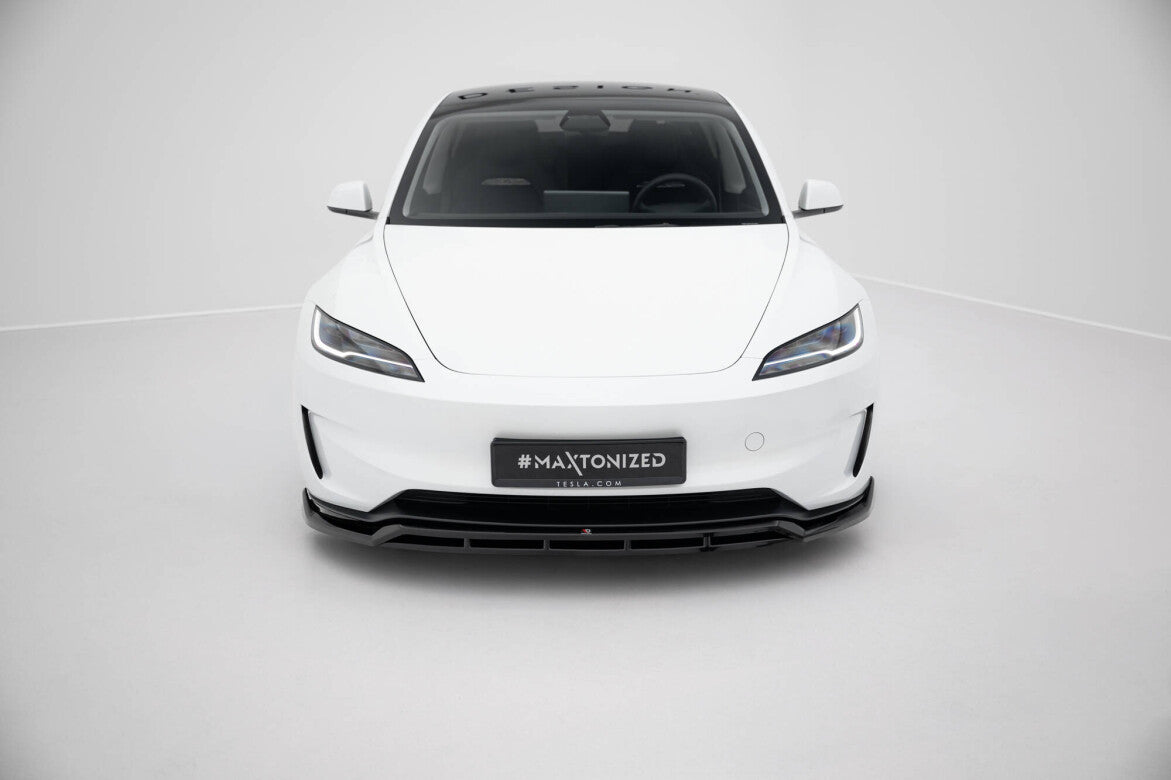 Cup Spoilerlippe Front Ansatz V.1 für Tesla Model 3 Performance FL   Maxton Design