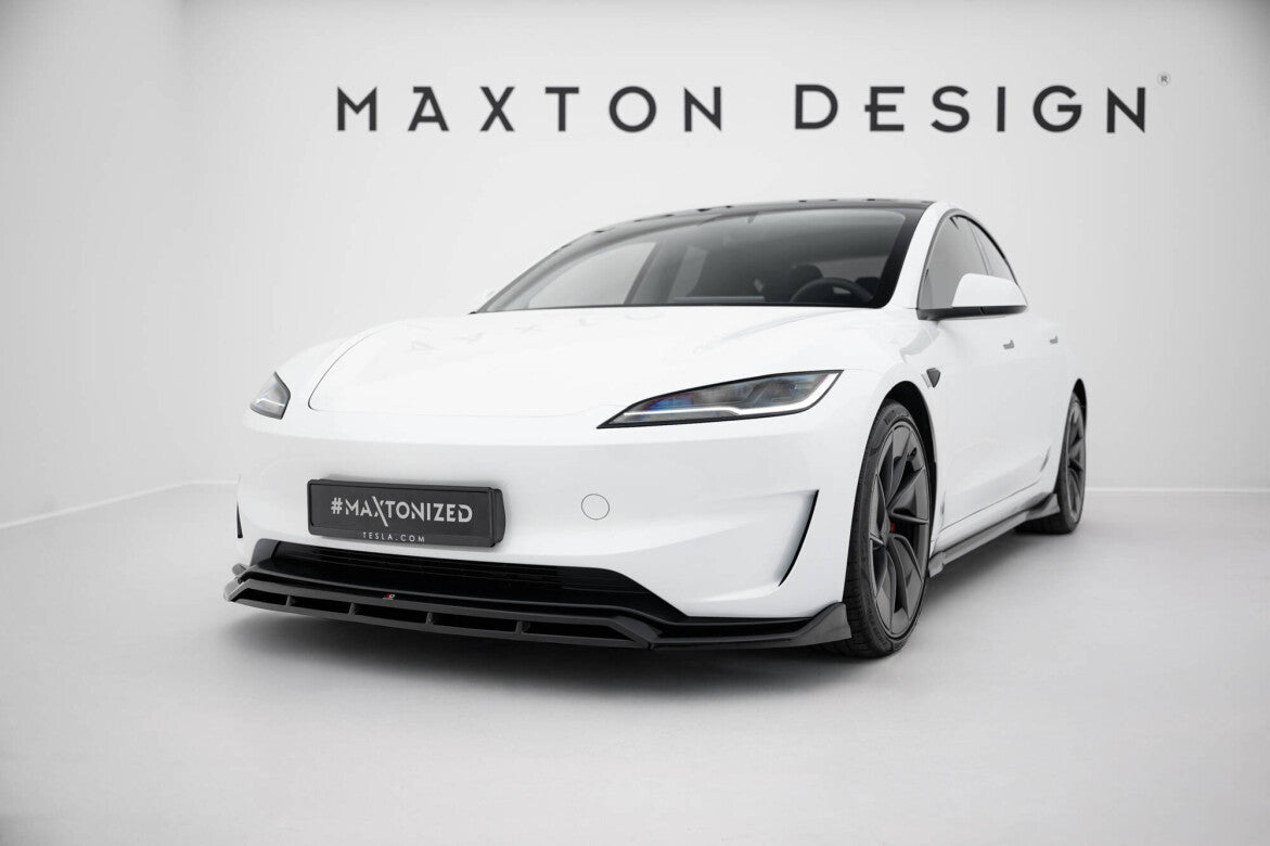 Cup Spoilerlippe Front Ansatz V.1 für Tesla Model 3 Performance FL   Maxton Design