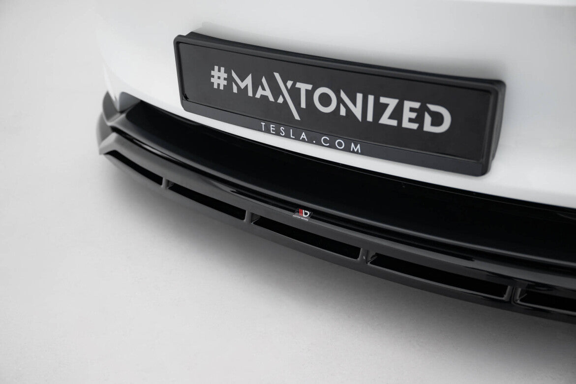 Cup Spoilerlippe Front Ansatz V.1 für Tesla Model 3 Performance FL   Maxton Design