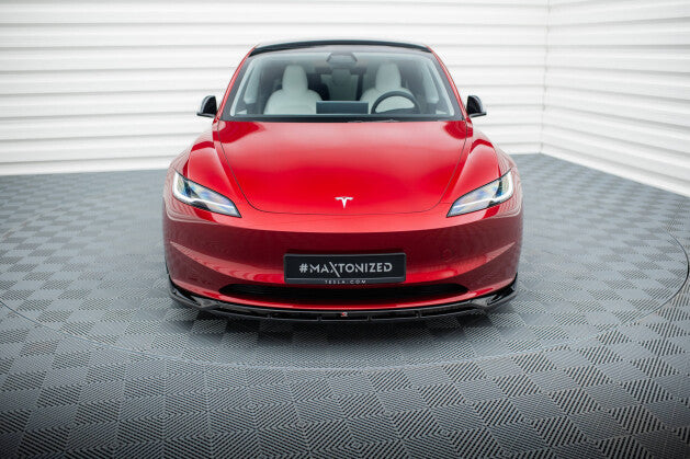 Cup Spoilerlippe Front Ansatz V.1 für Tesla Model 3 Project HighlandFL   Maxton Design