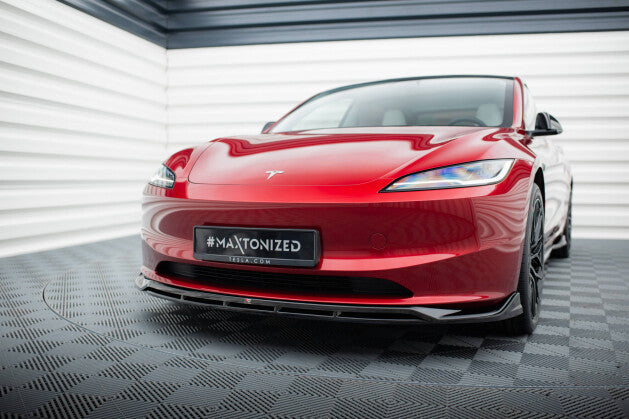 Cup Spoilerlippe Front Ansatz V.1 für Tesla Model 3 Project HighlandFL   Maxton Design