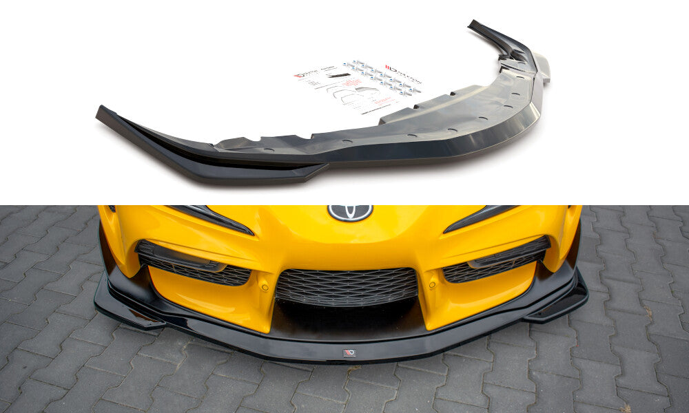Cup Spoilerlippe Front Ansatz V.1 für Toyota Supra Mk5   Maxton Design