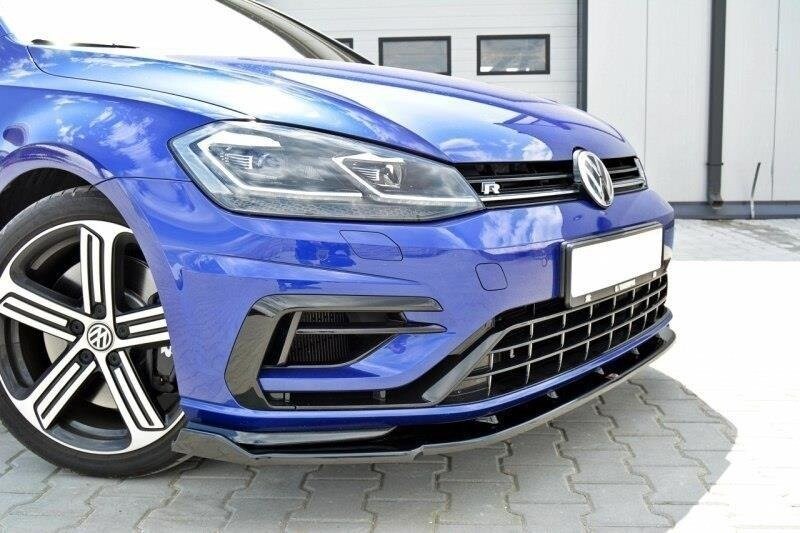 Cup Spoilerlippe Front Ansatz V.1 für VW GOLF 7 R / R-Line Facelift   Maxton Design