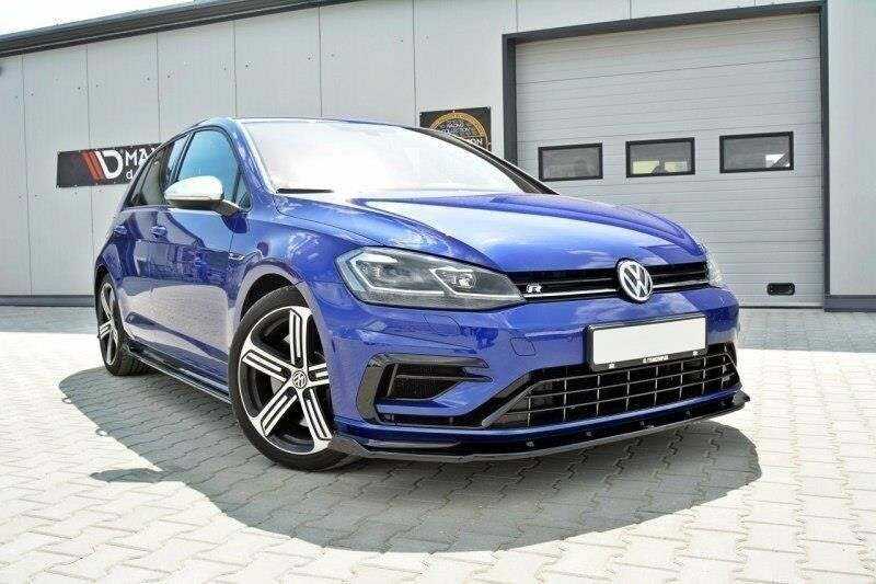 Cup Spoilerlippe Front Ansatz V.1 für VW GOLF 7 R / R-Line Facelift   Maxton Design