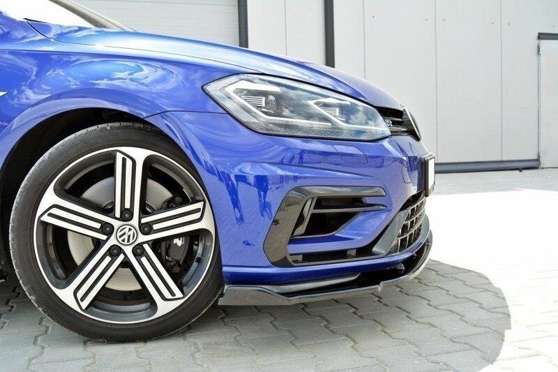 Cup Spoilerlippe Front Ansatz V.1 für VW GOLF 7 R / R-Line Facelift   Maxton Design