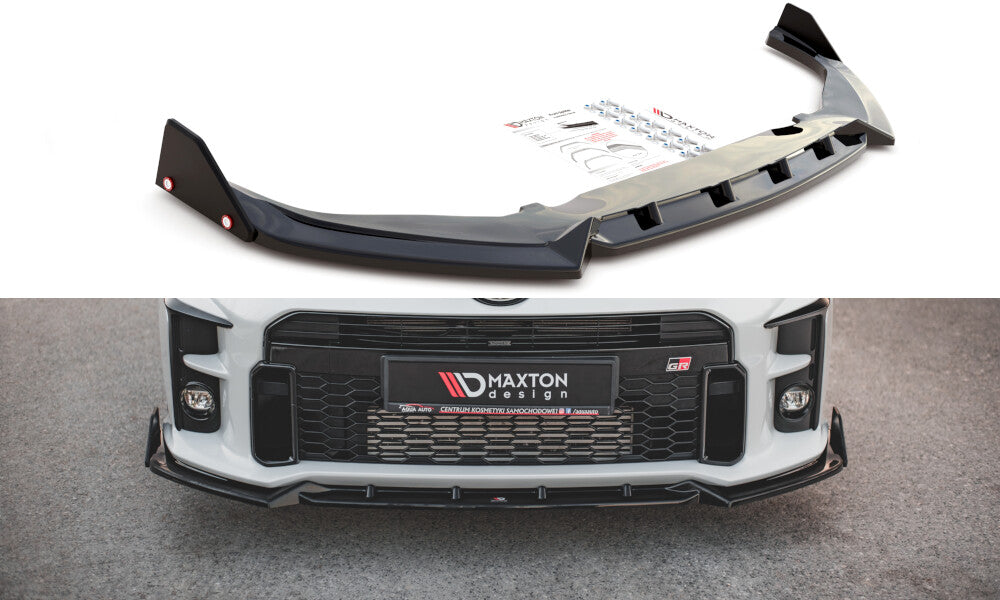 Cup Spoilerlippe Front Ansatz V.2 +Flaps für Toyota GR Yaris Mk4   Maxton Design