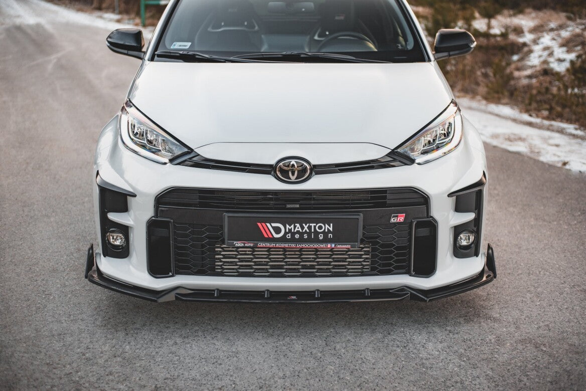 Cup Spoilerlippe Front Ansatz V.2 +Flaps für Toyota GR Yaris Mk4   Maxton Design