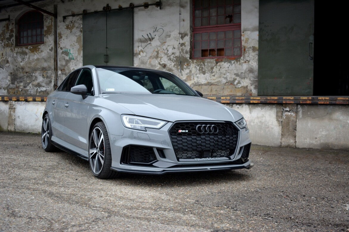 Cup Spoilerlippe Front Ansatz V.2 für Audi RS3 8V FL Limousine   Maxton Design