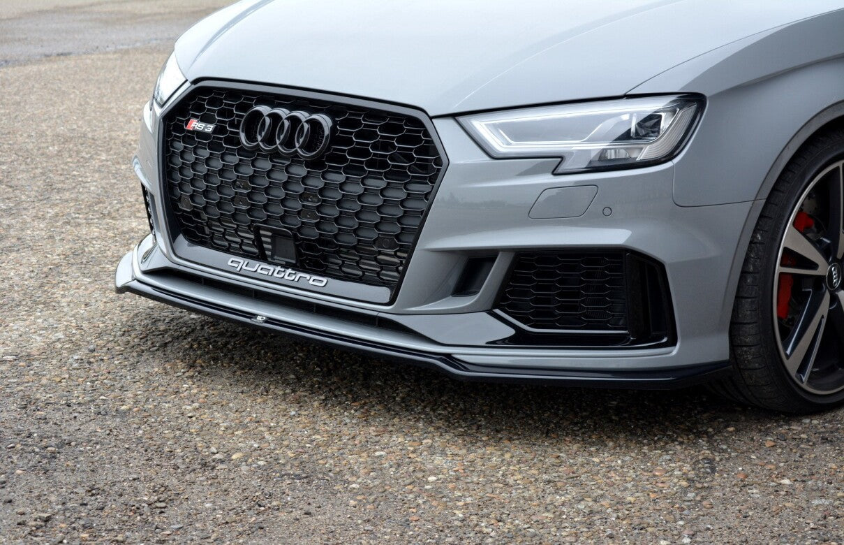 Cup Spoilerlippe Front Ansatz V.2 für Audi RS3 8V FL Limousine   Maxton Design