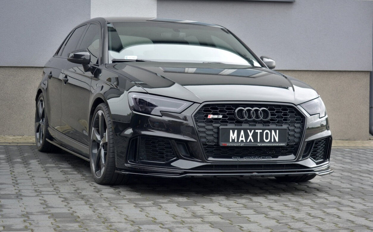 Cup Spoilerlippe Front Ansatz V.2 für Audi RS3 8V FL Sportback   Maxton Design