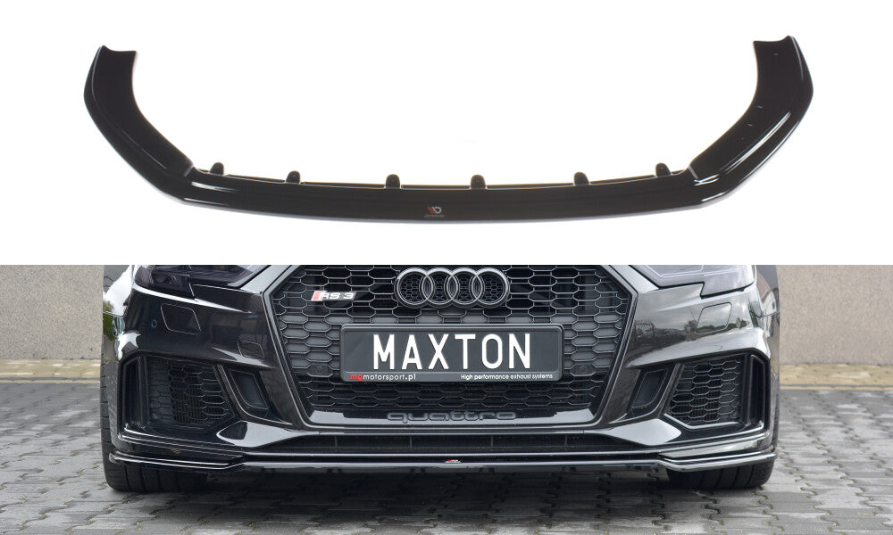 Cup Spoilerlippe Front Ansatz V.2 für Audi RS3 8V FL Sportback   Maxton Design