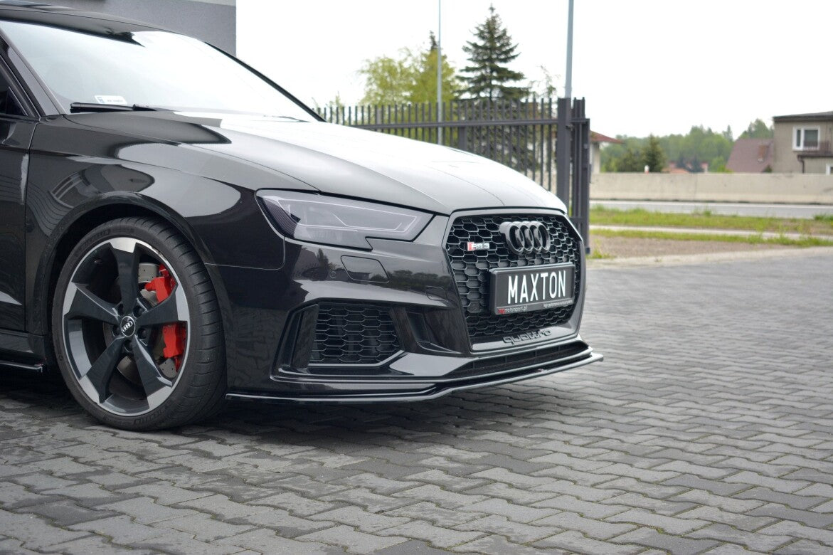 Cup Spoilerlippe Front Ansatz V.2 für Audi RS3 8V FL Sportback   Maxton Design