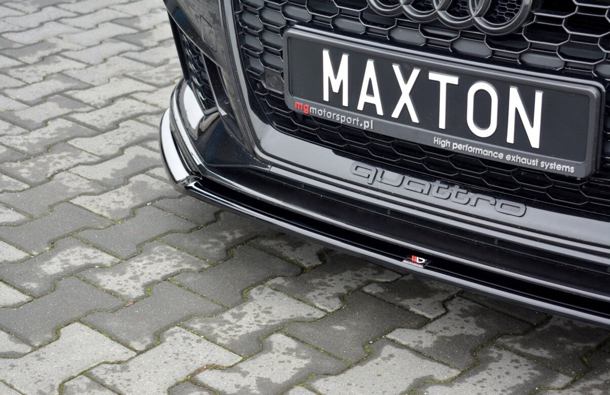Cup Spoilerlippe Front Ansatz V.2 für Audi RS3 8V FL Sportback   Maxton Design