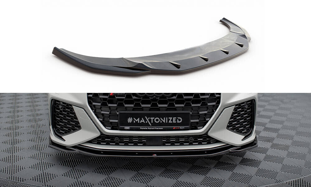 Cup Spoilerlippe Front Ansatz V.2 für Audi RSQ3   Maxton Design