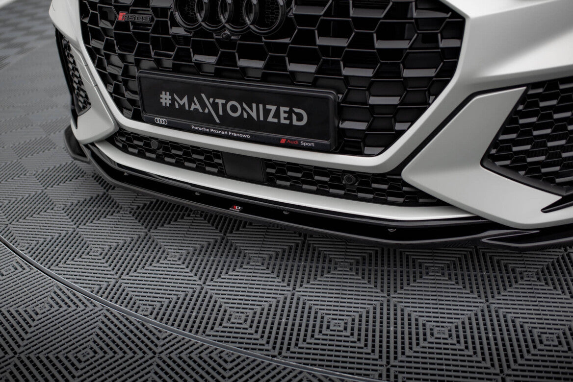 Cup Spoilerlippe Front Ansatz V.2 für Audi RSQ3   Maxton Design