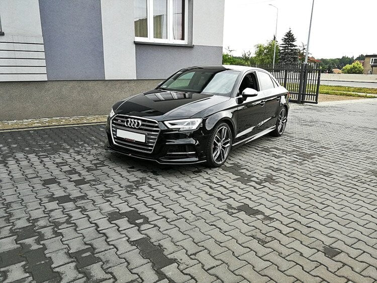 Cup Spoilerlippe Front Ansatz V.2 für Audi S3 / A3 S-Line 8V FL   Maxton Design