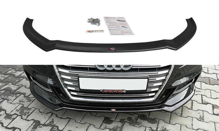 Cup Spoilerlippe Front Ansatz V.2 für Audi S3 / A3 S-Line 8V FL   Maxton Design