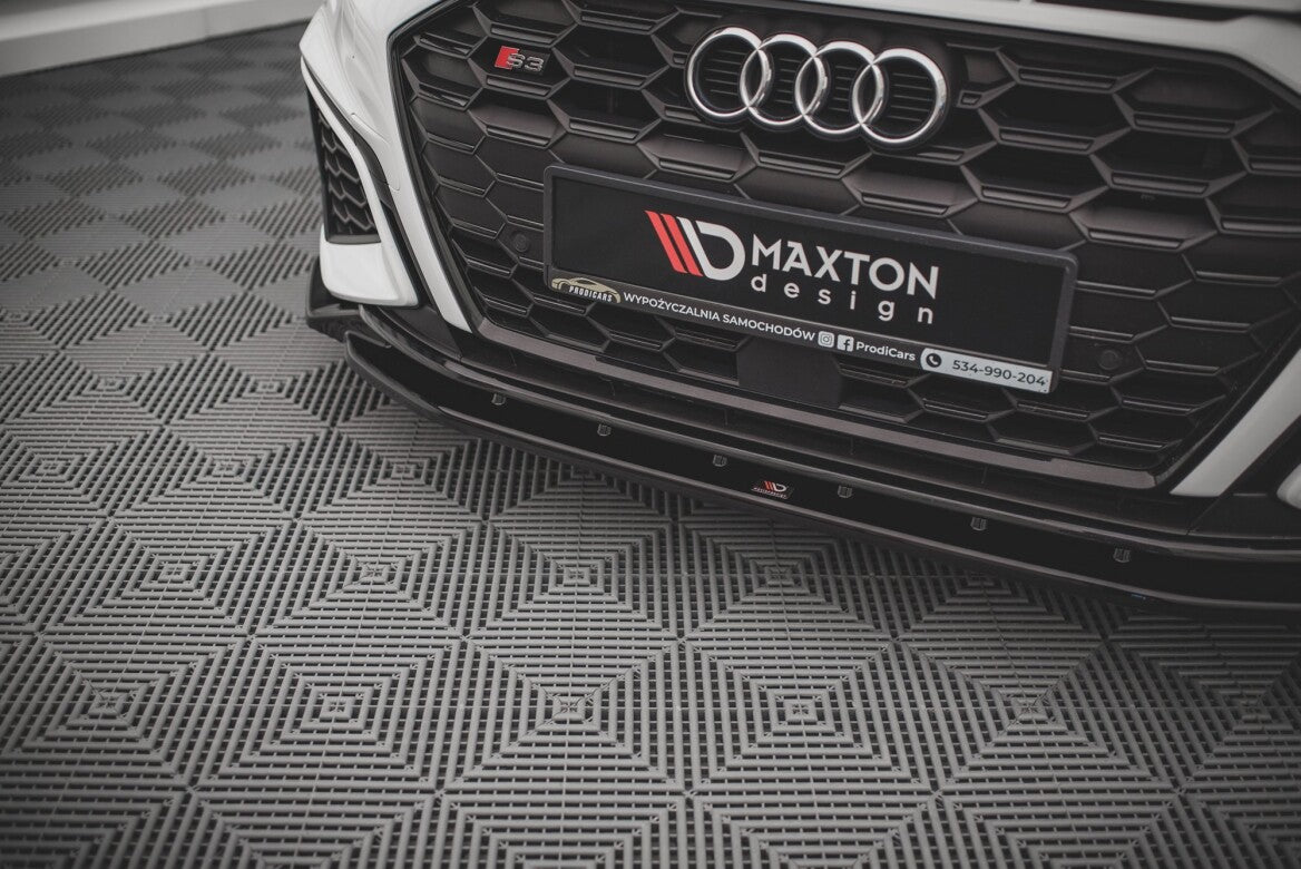 Cup Spoilerlippe Front Ansatz V.2 für Audi S3 / A3 S-Line 8Y   Maxton Design