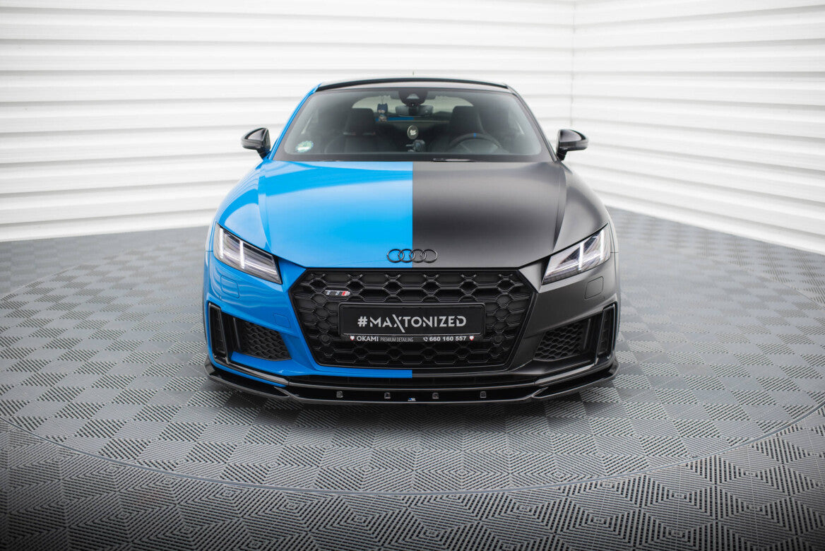 Cup Spoilerlippe Front Ansatz V.2 für Audi TT S / TT S-Line 8S FL   Maxton Design
