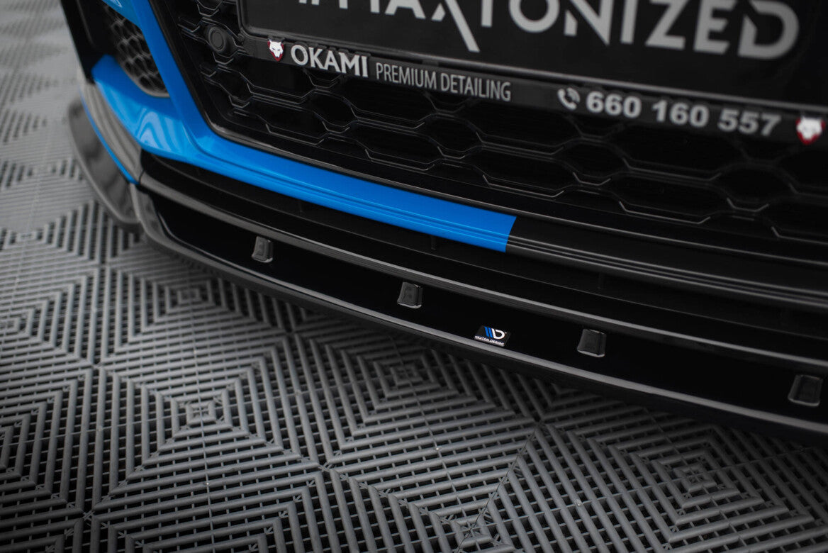Cup Spoilerlippe Front Ansatz V.2 für Audi TT S / TT S-Line 8S FL   Maxton Design
