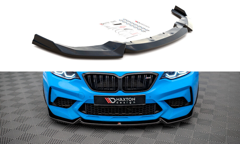 Cup Spoilerlippe Front Ansatz V.2 für BMW M2 Competition F87   Maxton Design