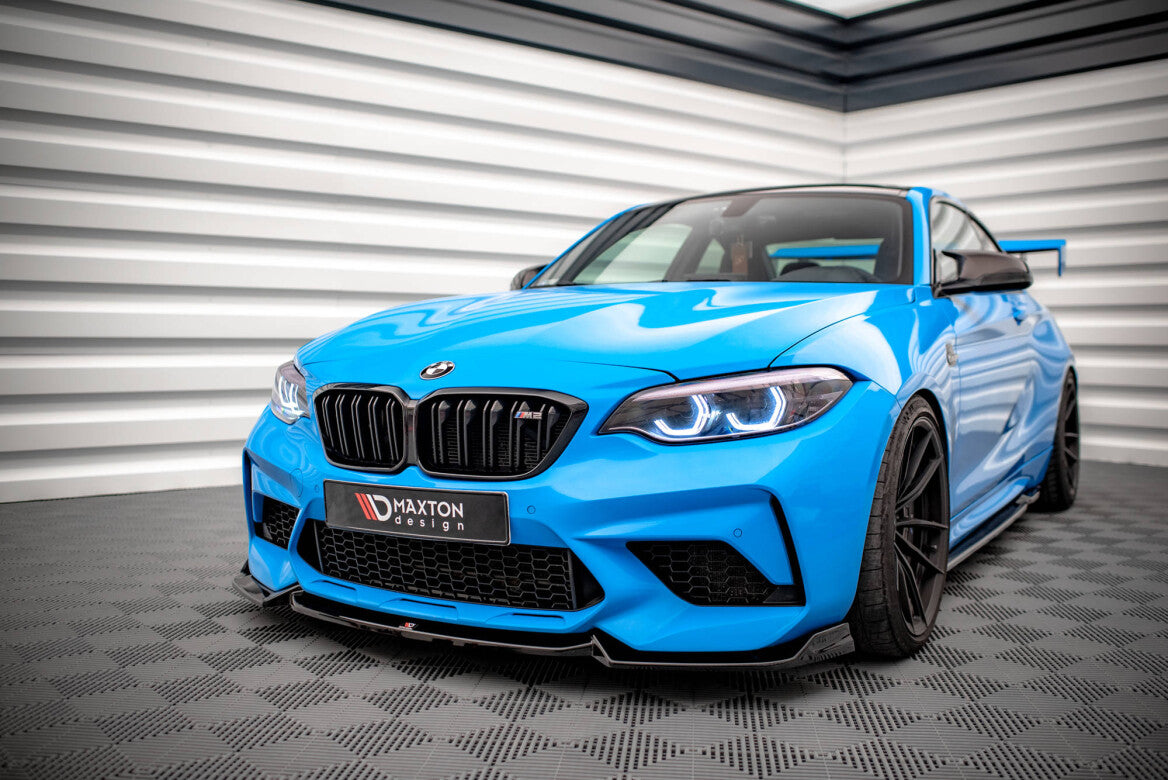 Cup Spoilerlippe Front Ansatz V.2 für BMW M2 Competition F87   Maxton Design