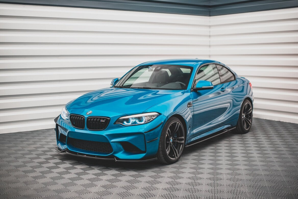 Cup Spoilerlippe Front Ansatz V.2 für BMW M2 F87   Maxton Design