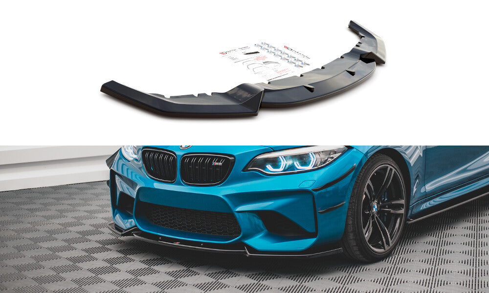 Cup Spoilerlippe Front Ansatz V.2 für BMW M2 F87   Maxton Design