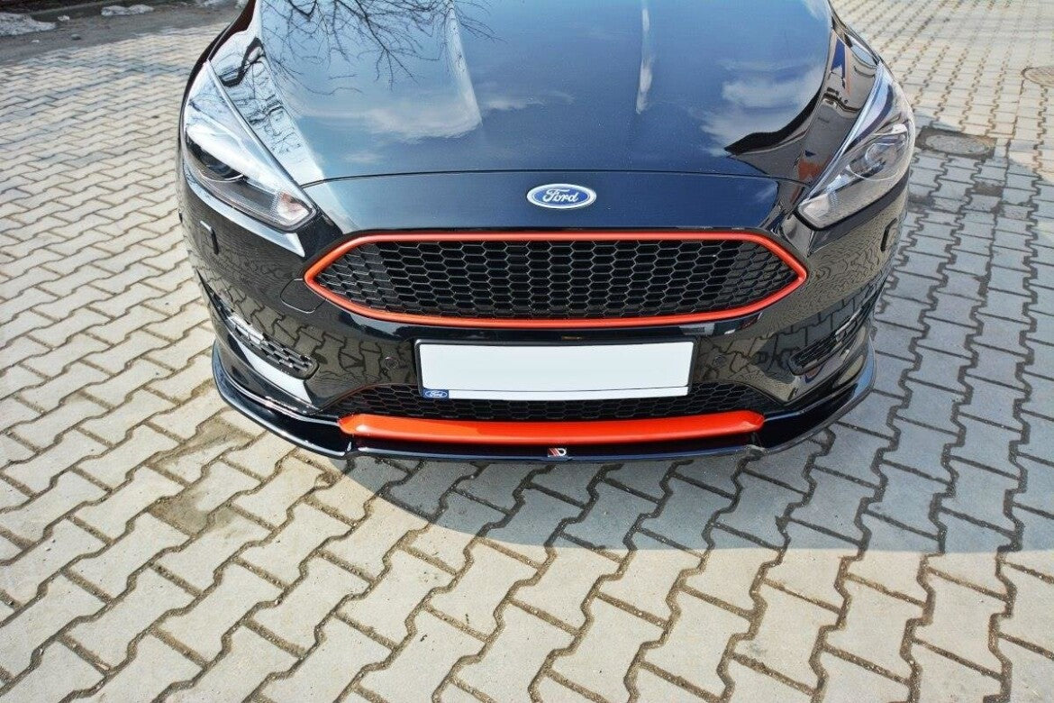 Cup Spoilerlippe Front Ansatz V.2 für Ford Focus ST-Line Mk3 FL   Maxton Design