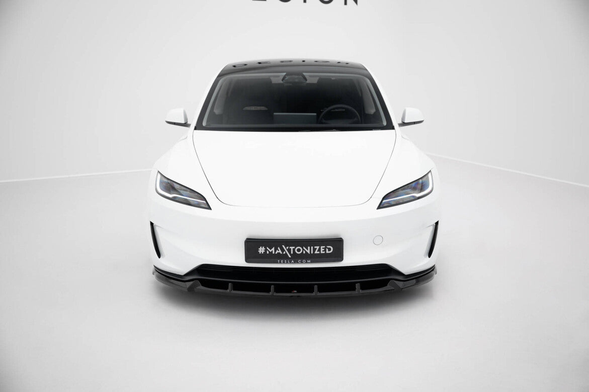 Cup Spoilerlippe Front Ansatz V.2 für Tesla Model 3 Performance FL   Maxton Design