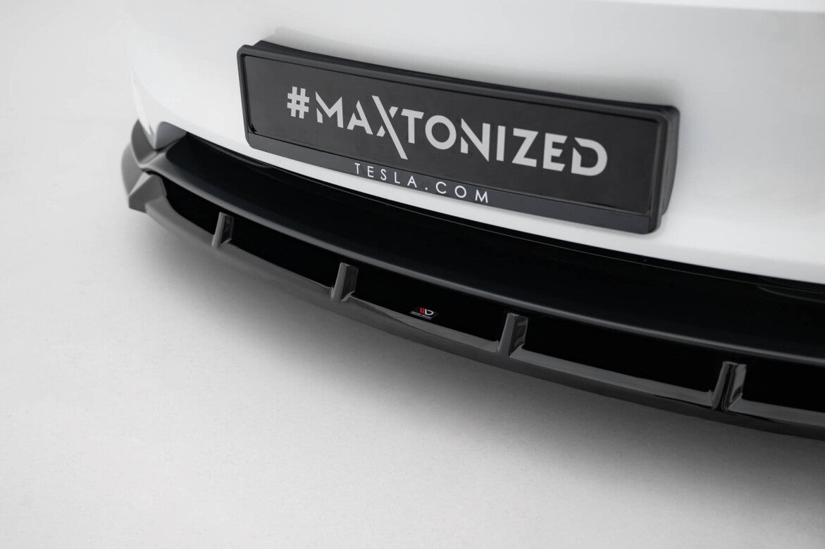 Cup Spoilerlippe Front Ansatz V.2 für Tesla Model 3 Performance FL   Maxton Design