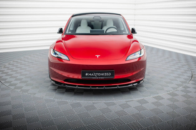 Cup Spoilerlippe Front Ansatz V.2 für Tesla Model 3 Project HighlandFL   Maxton Design