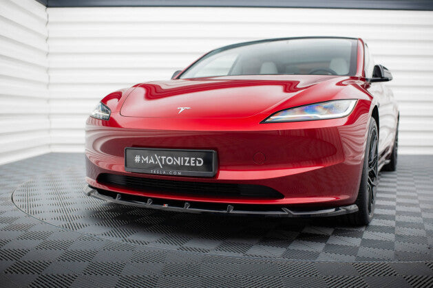 Cup Spoilerlippe Front Ansatz V.2 für Tesla Model 3 Project HighlandFL   Maxton Design