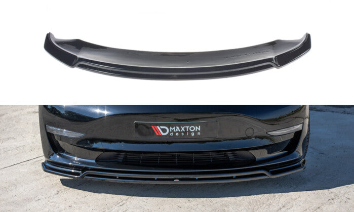 Cup Spoilerlippe Front Ansatz V.2 für Tesla Model 3   Maxton Design